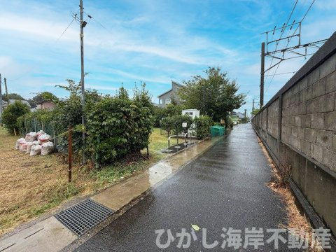 中郡大磯町東小磯　売地　の前面道路含む現地写真|現地外観