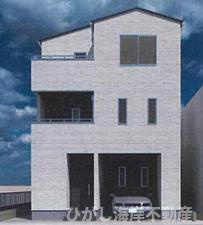 中郡大磯町西小磯　売地の外観パース|イメージパスですので実際のものと多少異なります。