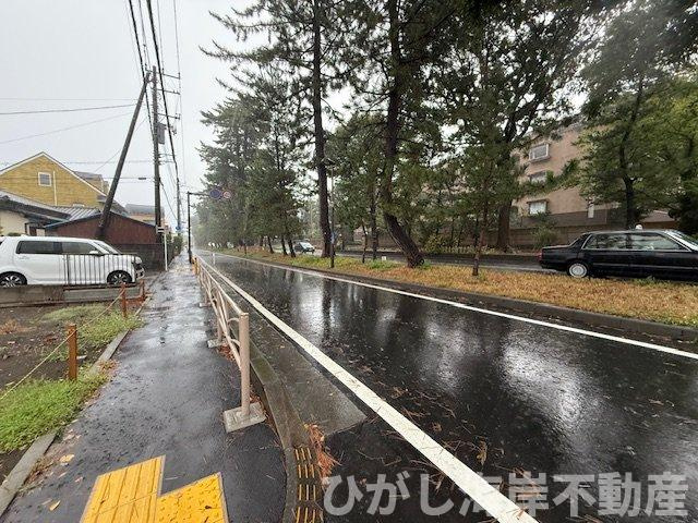 中郡大磯町西小磯　売地の前面道路含む現地写真|現地外観