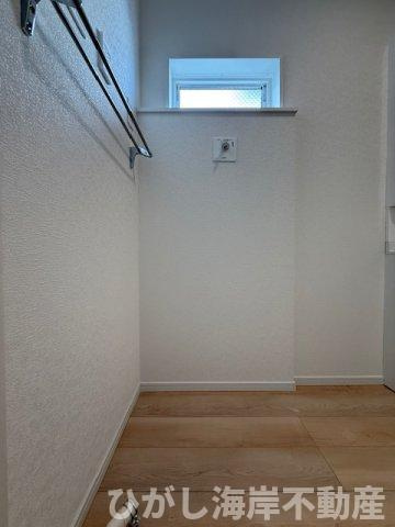 平塚市東真土１丁目　新築戸建　全４棟のランドリースペース|洗濯機置場