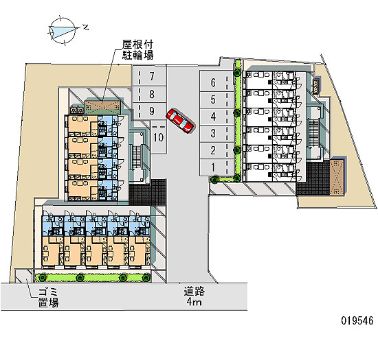 レオパレスパインブルームⅡの区画図|画像4