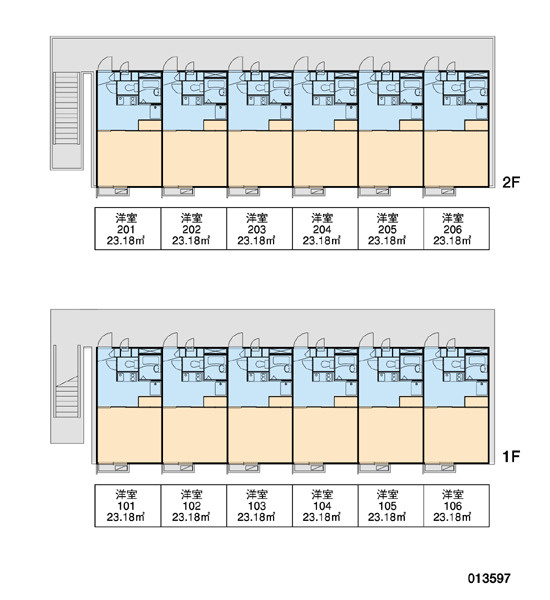 レオパレスグリーンドゥの区画図|画像3