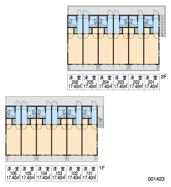 レオパレス柏ハイツの区画図|画像3
