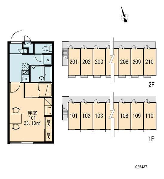 レオパレス沼南5の区画図|画像3