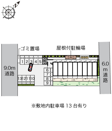 レオパレスハポネスⅢの区画図|画像4