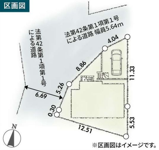 厚木市長谷新築戸建て　第3-1号棟の区画図|配置図「厚木市長谷新築戸建て　1号棟」