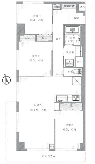 【間取り】 | エンゼルハイム鳩ケ谷緑町