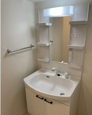 【洗面所】 | A.WAVE 箱崎南 | シンプルで使いやすい洗面台です！