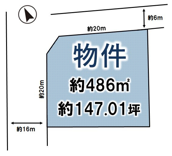 下野市駅東４丁目の土地図