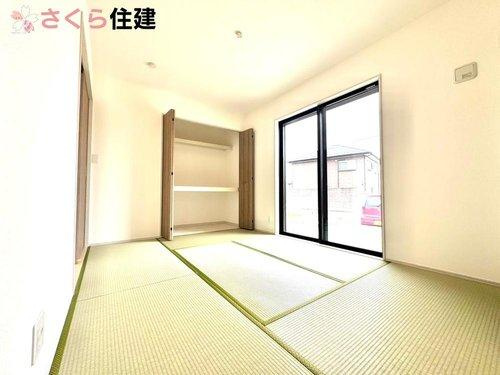 いろどりアイタウン栃木市藤岡町藤岡22-P9　1号棟の和室|6帖の和室はじいじばあばが泊まりに来た時にも大活躍の客間にも便利！