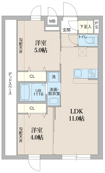 プロスタイルウェルス東武練馬の間取り