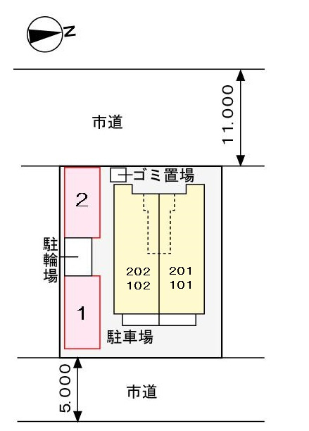 サンクレスト長清水の区画図