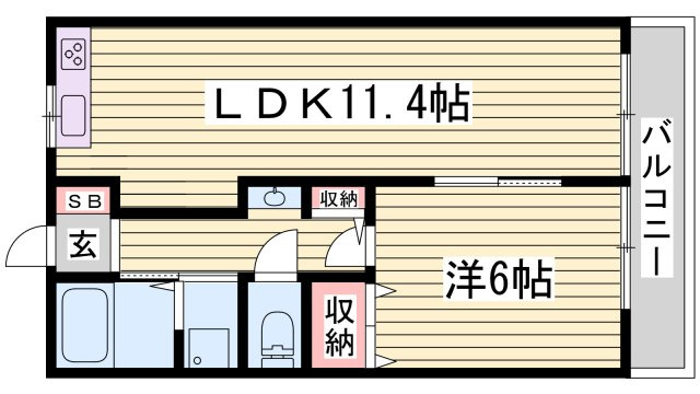 コーポ益三の間取り