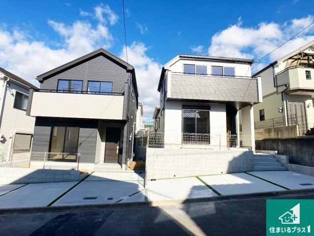 明石市松が丘　新築一戸建ての外観|お客様に長く安心して住んでいだだける事にこだわった家づくり！住んでからのアフターサービスにもしっかりと取り組んでいます！