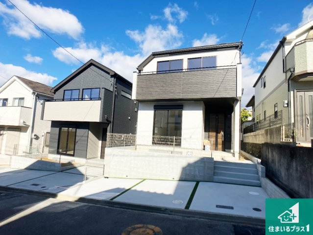 明石市松が丘　新築一戸建ての外観|お客様に長く安心して住んでいだだける事にこだわった家づくり！住んでからのアフターサービスにもしっかりと取り組んでいます！