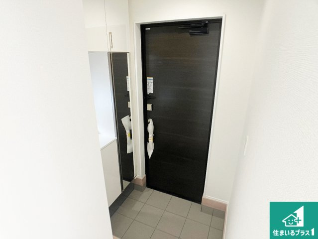 明石市松が丘　新築一戸建ての玄関|シューズボックスにはたくさんの靴が収納できるので玄関周りはいつもスッキリ！ご家族が増えても安心！