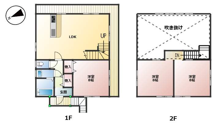 高島市今津町日置前中古戸建の間取り