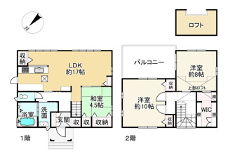 【間取り】 | 近江八幡市小船木町　中古戸建