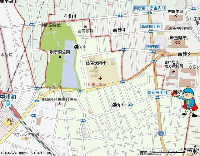 ベルセ別所の地図