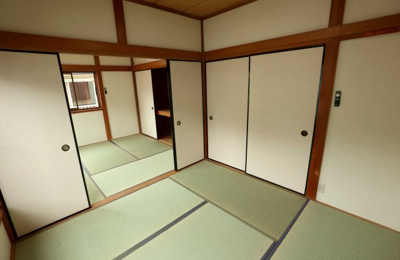 【内装】 | 堀貸家 | ２階4.5帖の続き間（・タタミ表替え・クロス、襖張替済）