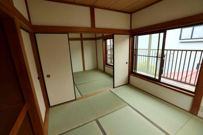 【和室】 | 堀貸家 | ２階4.5帖の続き間（・タタミ表替え・クロス、襖張替済）