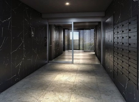 Alivis新江古田のロビー