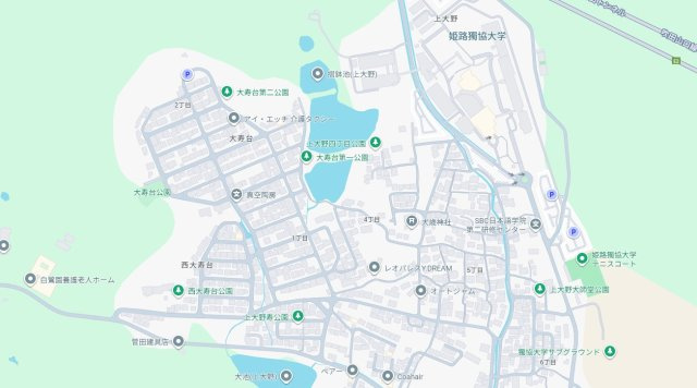 姫路市上大野　第４期　新築一戸建ての地図