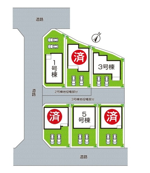 小野市神明町　第4期　新築一戸建ての区画図|全6区画