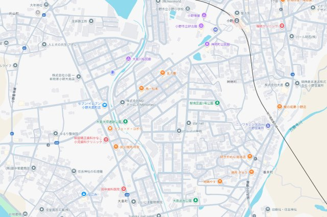 小野市神明町　第4期　新築一戸建ての地図