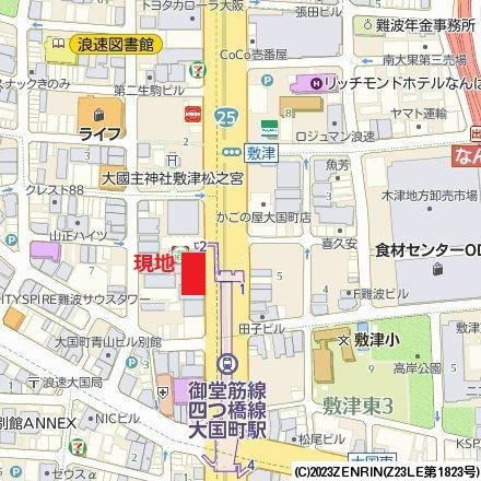 セレニテ難波リアンの地図