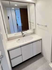 フロンティアタワー日本橋の独立洗面台