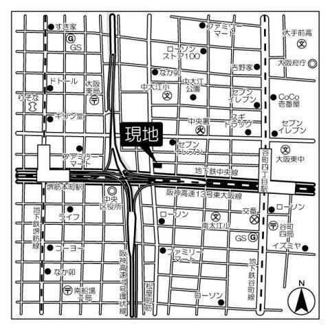 ルフォンプログレ堺筋本町タワーレジデンスの地図