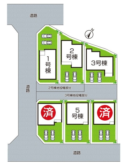 小野市神明町　第4期　新築一戸建ての区画図|全6区画