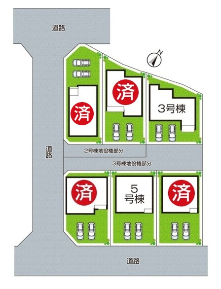 小野市神明町　第4期　新築一戸建ての区画図|全6区画