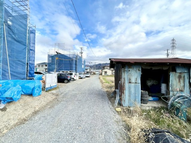 中野市江部第１の前面道路含む現地写真