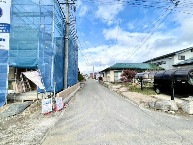 中野市江部第１の前面道路含む現地写真