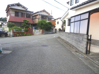 【前面道路含む現地写真】 | 川西市東畦野4丁目　建築条件無土地