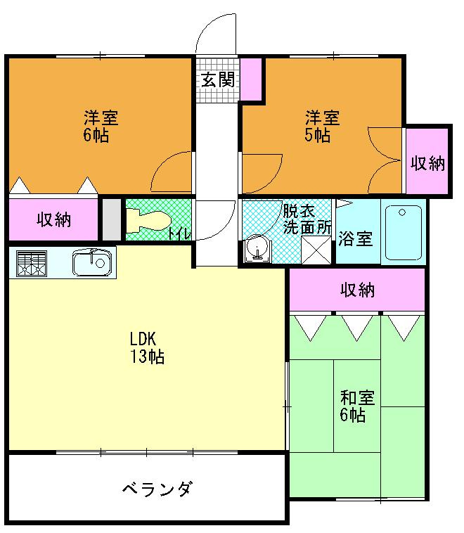 ブライトンヒルズの間取り