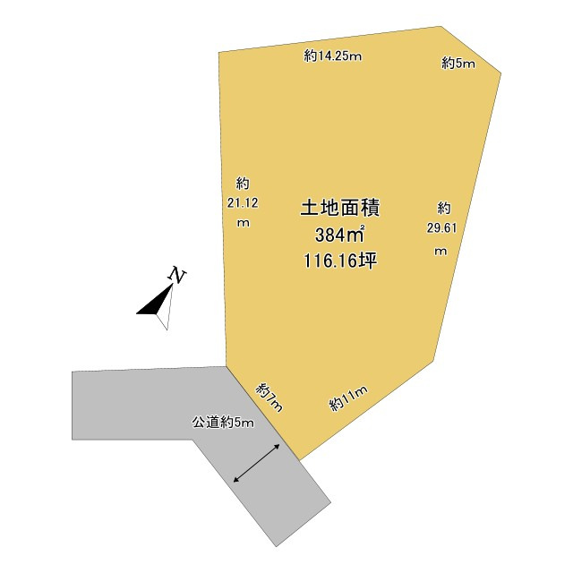 四日市市生桑町 売土地の土地図