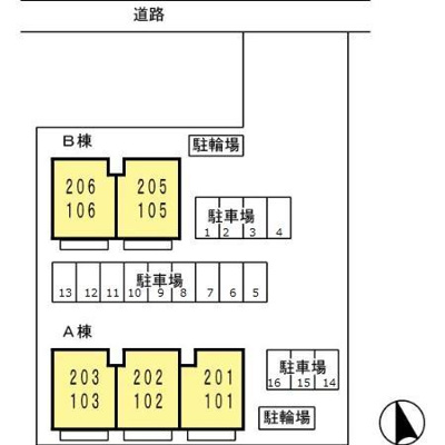 【区画図】 | エクレール・ヴェルドミール A棟