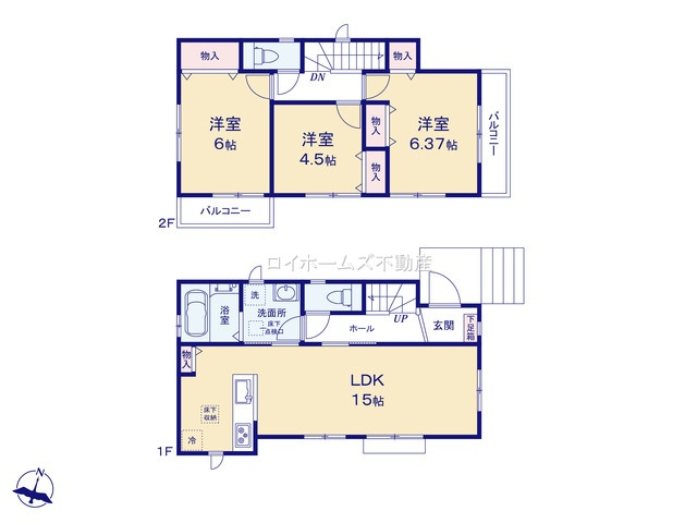 【間取り】 | 名古屋市緑区神の倉３丁目70『仲介料無料』新築戸建て | B号棟