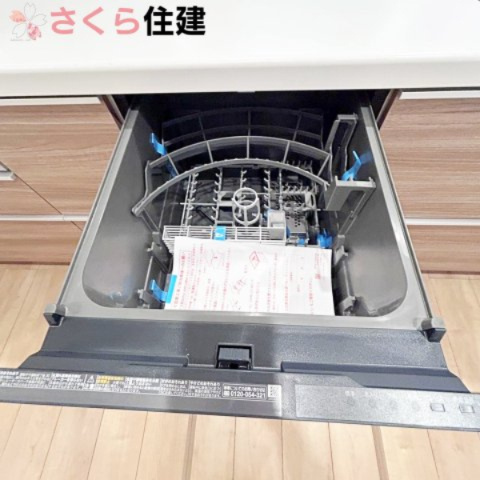 ブルーミングガーデン宇都宮市花房1丁目のキッチン|食洗器付きで家事の時間を短縮