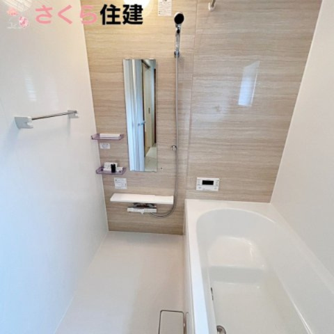 ブルーミングガーデン宇都宮市花房1丁目の浴室|浴室は浴室換気乾燥機付きで一年中快適です。