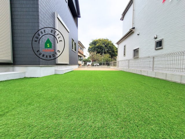 熊本市北区龍田弓削1丁目第1-2棟（A号棟）の庭|お庭で自由な時間を過ごせます。