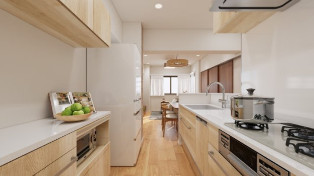 【キッチン】 | 桜木町パークハウス | ※CGの為、実際と異なる場合がございます。