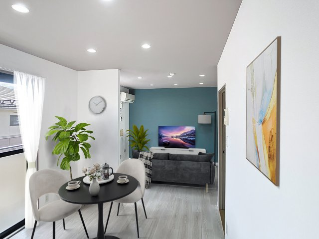 リーセントミュールA棟の居間・リビング