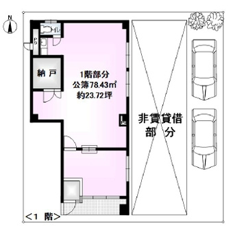 豊中市玉井町一丁目テナントの間取り