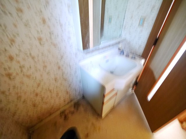 八街市山田台　中古戸建の独立洗面台|敷地約110坪駐車車種により多数台可能  3LDK 菜園やドックランが可能ですコンテナハウス付き