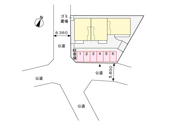 サンレジデンスの駐車場