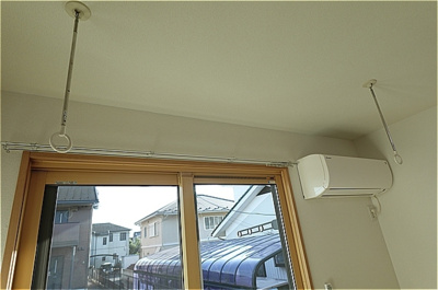 【内装】 | 宇都宮テックハイツ Ａ | 室内物干し金物